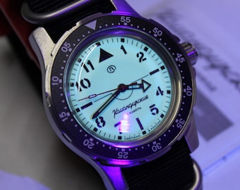 Vostok PILOT Komandirskie K18-Automatic-Military Diver Watch-Soviet Russian -18028A-NEW-Full Lumel