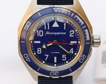 Vostok Komandirskie  650852-Automatic Watch  Soviet-Russian USSR