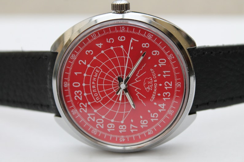 Soviétique Raketa 24H POLAR Montre mécanique montre vintage unique URSS Militaire image 7