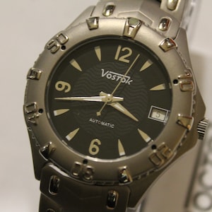 Vostok TITANIUM Military-Automatic Watch-079360-Soviet-Russian USSR Classic