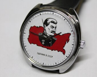 Soviet Raketa STALIN - Mechanical Watch - Vintage Unique USSR Watch - Military