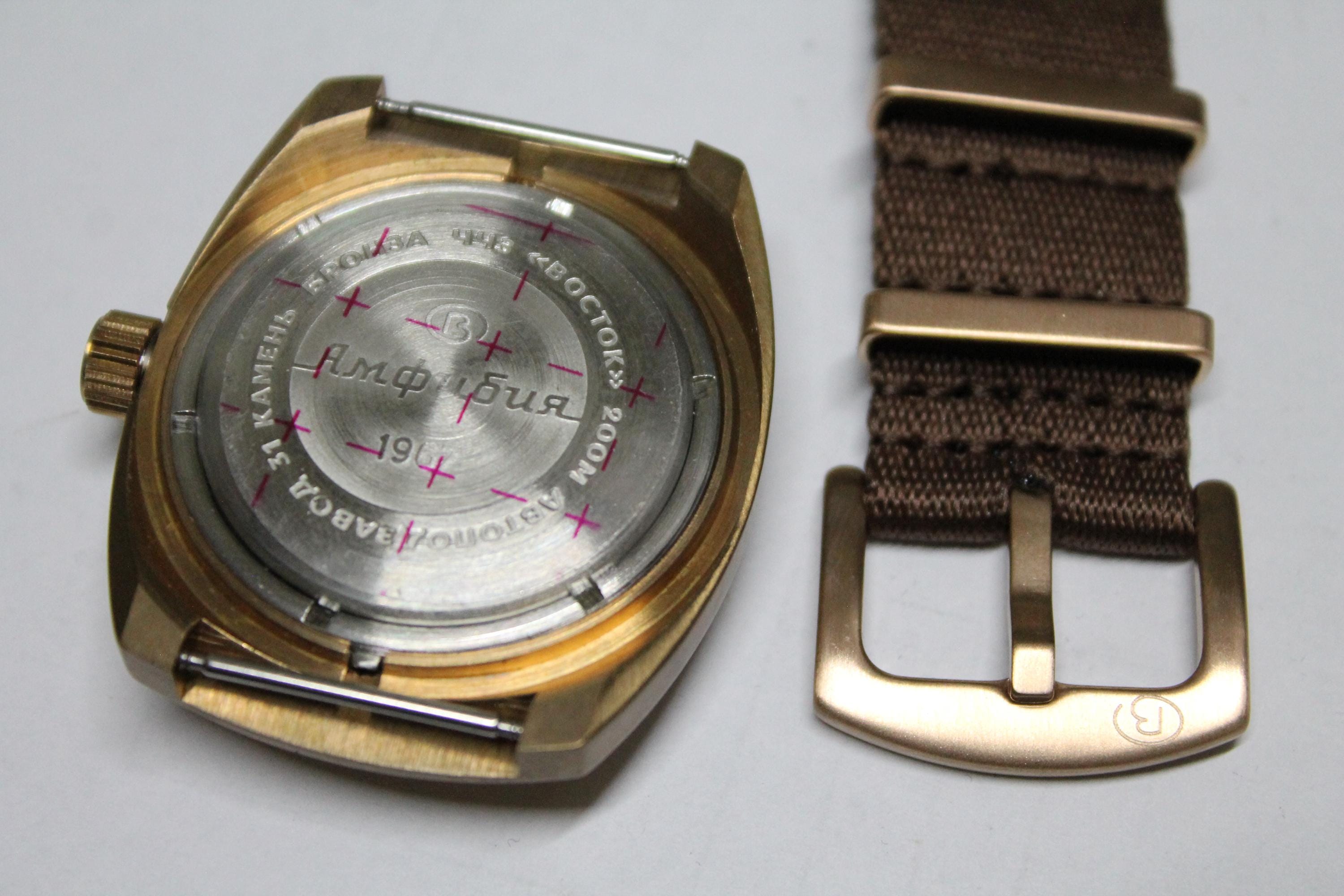 Vostok Amphibia (ベルト5本付き)レア