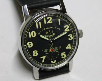 SZTURMANSKIE-GAGARIN-Cccp-Rusia-reloj militar-NOS