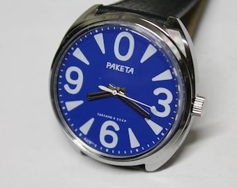 Soviet Raketa BIG ZERO - Mechanical Watch - Vintage Unique USSR Watch - Military