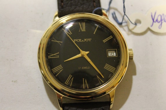 Poljot Calendar - Gold Plated - Rare - Vintage 90… - image 4