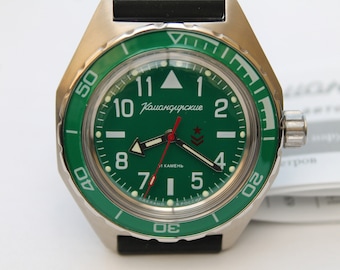 Vostok Komandirskie  650856-Automatic Watch  Soviet-Russian USSR