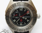 ボストーク コマンディルスキー GMT 650539-自動巻き時計 12/24 時間 