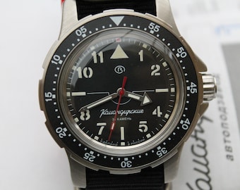 Vostok PILOT Komandirskie K18-Automatic-Military Diver Watch-Soviet Russian -18022A-NEW