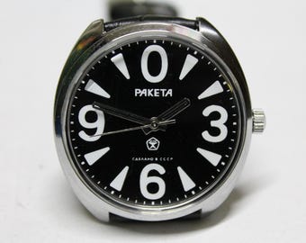 Reloj mecánico soviético Raketa BIG ZERO - Reloj vintage único de la URSS - Militar