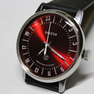 Sowjetische Raketa 24H – mechanische Uhr – einzigartige Vintage-Uhr der UdSSR – Militär