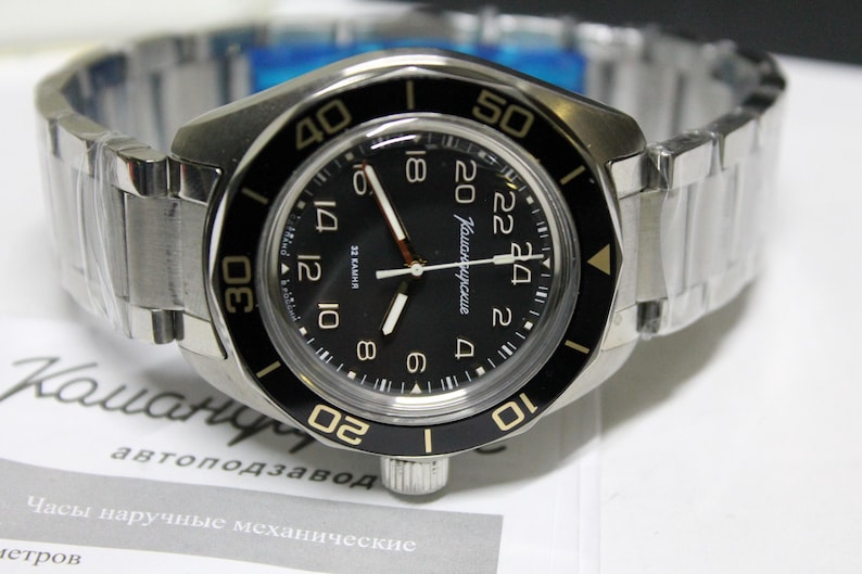 Vostok 24H Komandirskie K03-Automatic-Military Diver Watch-Soviet Russian -030599 image 7