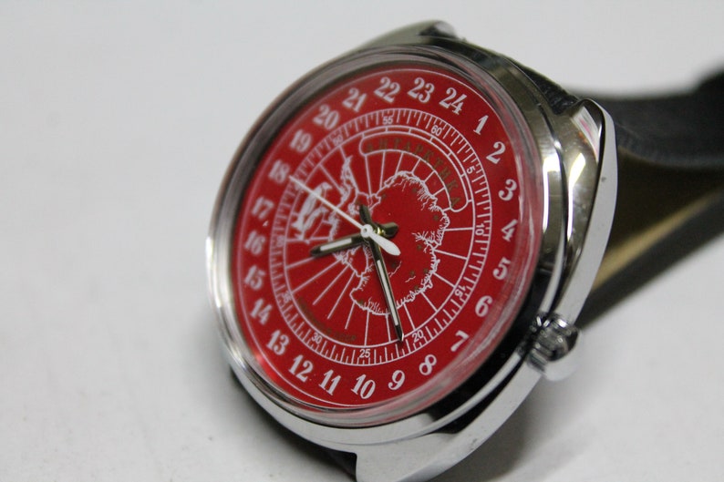 Soviétique Raketa 24H ANTARCTIKA Montre mécanique montre vintage unique URSS Militaire image 4