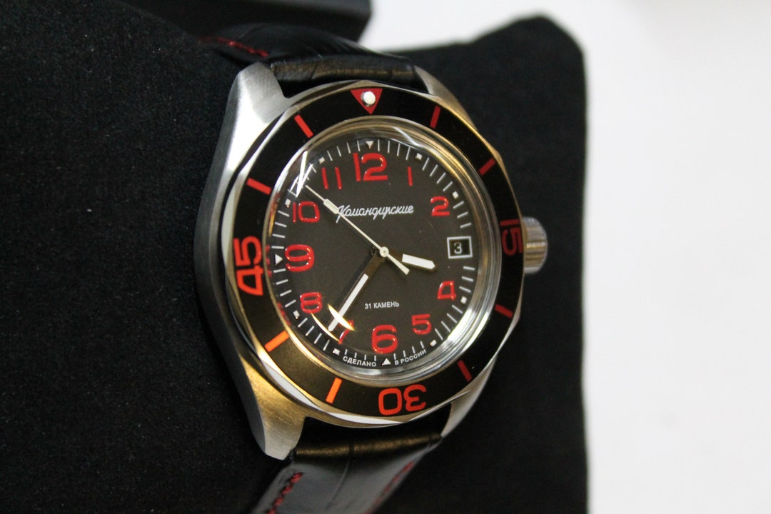 Vostok Komandirskie K02 automatic military Diver Watch soviet Russian 020786 Etsy UK