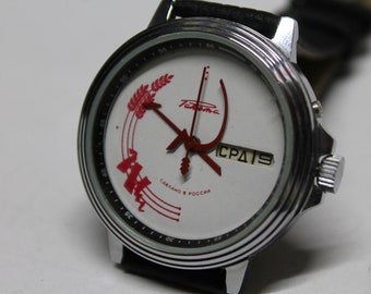 RAKETA Marteau Sicle-Super Rare Montre Mécanique Russie-Cccp-urss-NOS