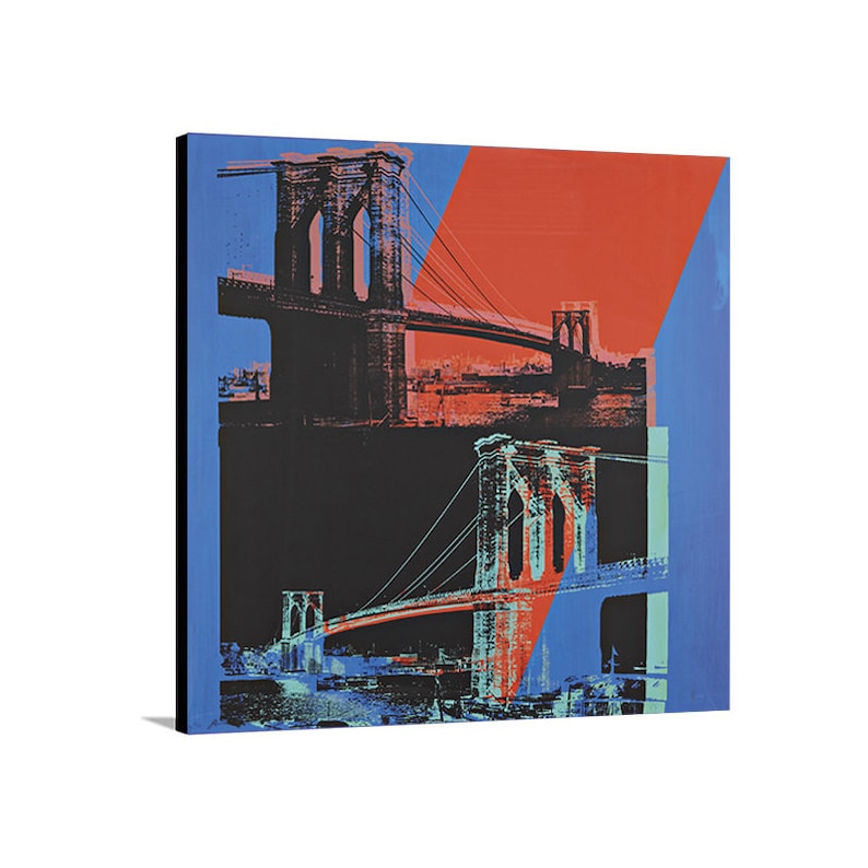 Andy Warhol Wall Art Brooklyn Bridge Artwork Fine Art Printed Canvas