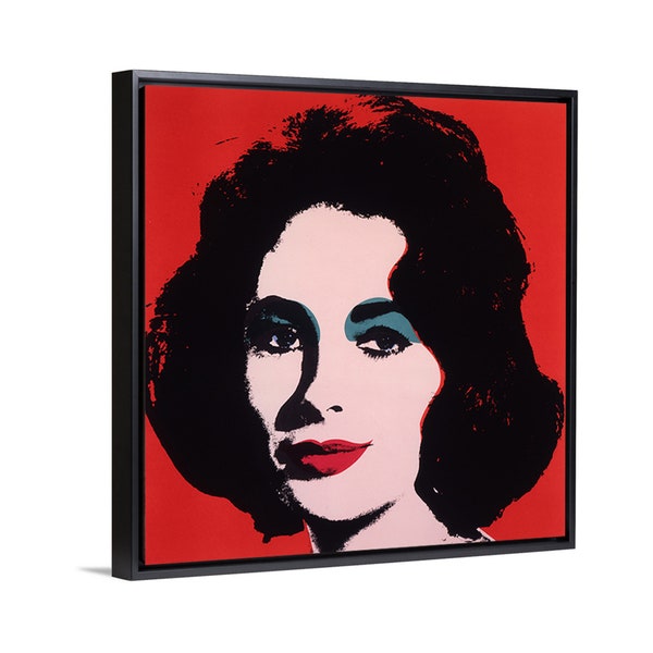 Andy Warhol Wandkunst | Liz Taylor Red Variation Artwork | Fine Art gedruckt | Leinwand-Wandkunst | Galerie-Wandkunst | Warhol gedruckt