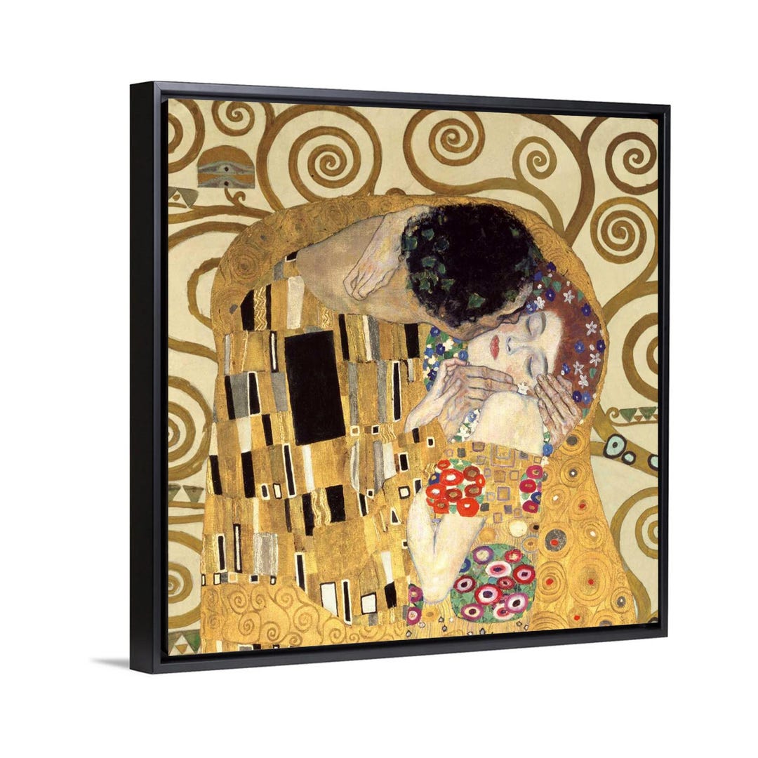 Gustav Klimt Print | the Kiss | Classic Art Printed | Wall Art | Framed ...