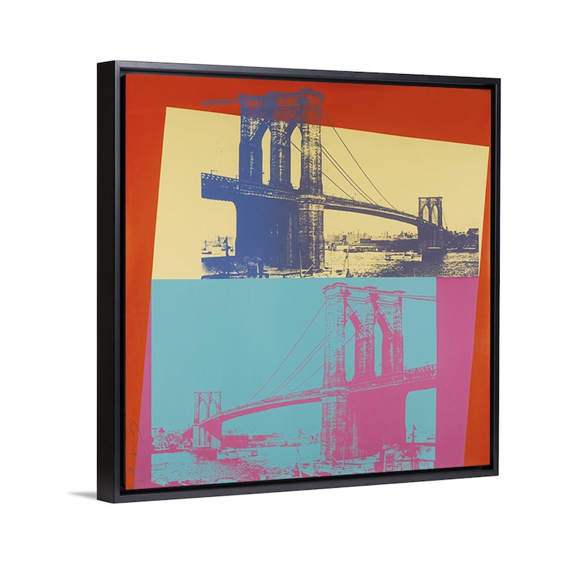 Andy Warhol Wall Art Brooklyn Bridge Artwork Fine Art Printed Canvas