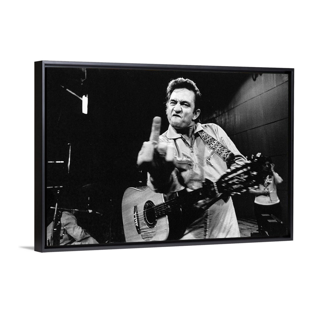 Art Prints on Poster or Framed Canvas Johnny Cash - Coolart ...