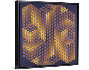 Art Prints on Poster or Framed Canvas Victor Vasarely - MERIKA - CoolArt Contemporary