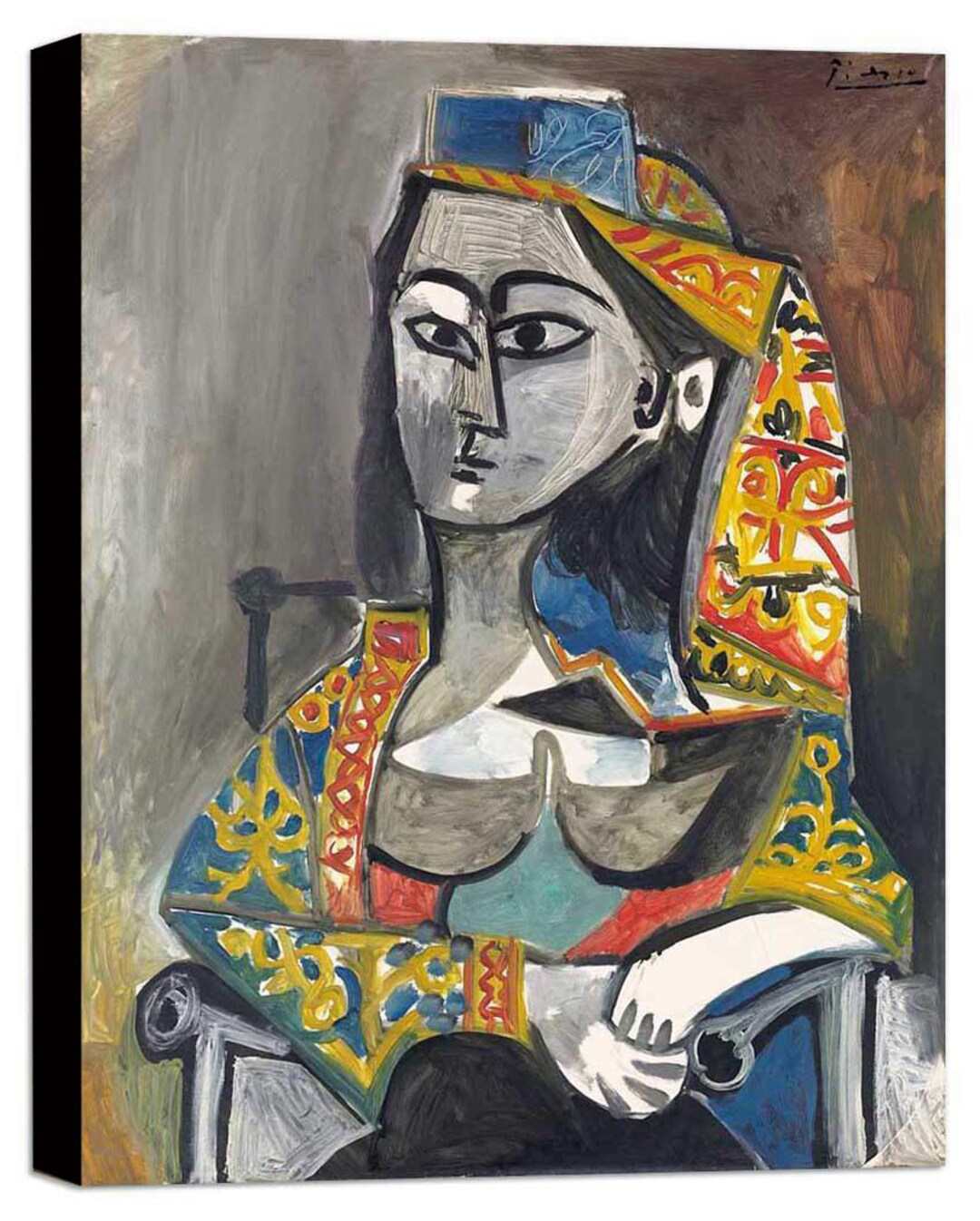 Art Prints on Poster or Framed Canvas Picasso Femme Au Costume Turc ...