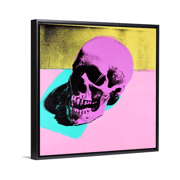 Andy Warhol Wandkunst | Schädel-Kunstwerk | Fine Art gedruckt | Leinwand-Wandkunst | Galerie-Wandkunst | Warhol gedruckt
