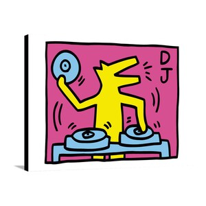 Art Prints on Poster or Framed Canvas Keith Haring Dj - CoolArt Contemporary image 9