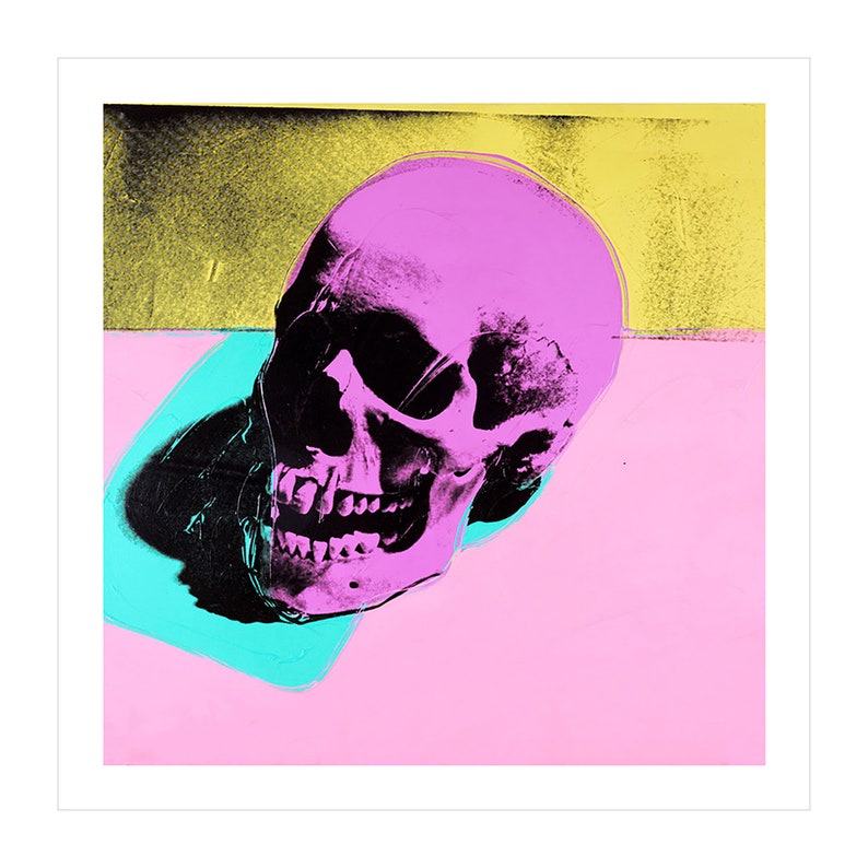 Andy Warhol Wall Art Skull Artwork Fine Art Printed Canvas Wall Art