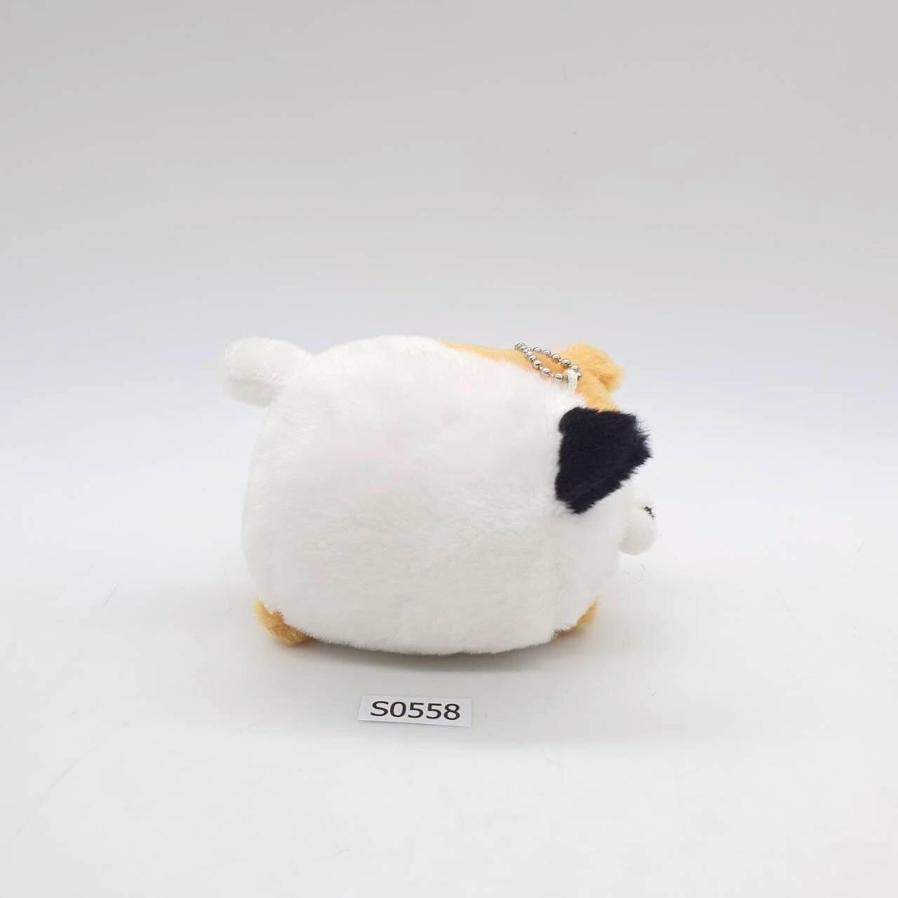 Calico Cat S558 Fuwari Korokoro Nyanko AMUSE Keychain 3.5