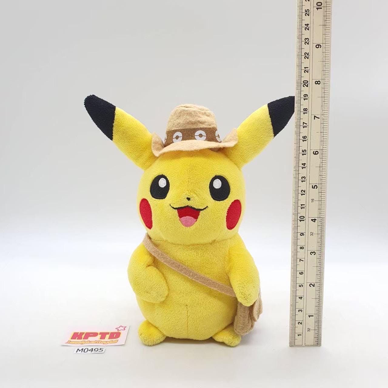 Pikachu M495 Pokemon Camp Adventure Pokemon Center 2013 Plush 7.5
