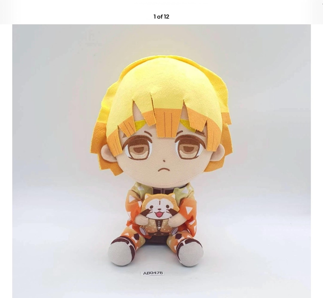 Furyu Puchi Rascal Zenitsu Agatsuma AB478 Demon Slayer X Rascal Furyu Plush 9.5