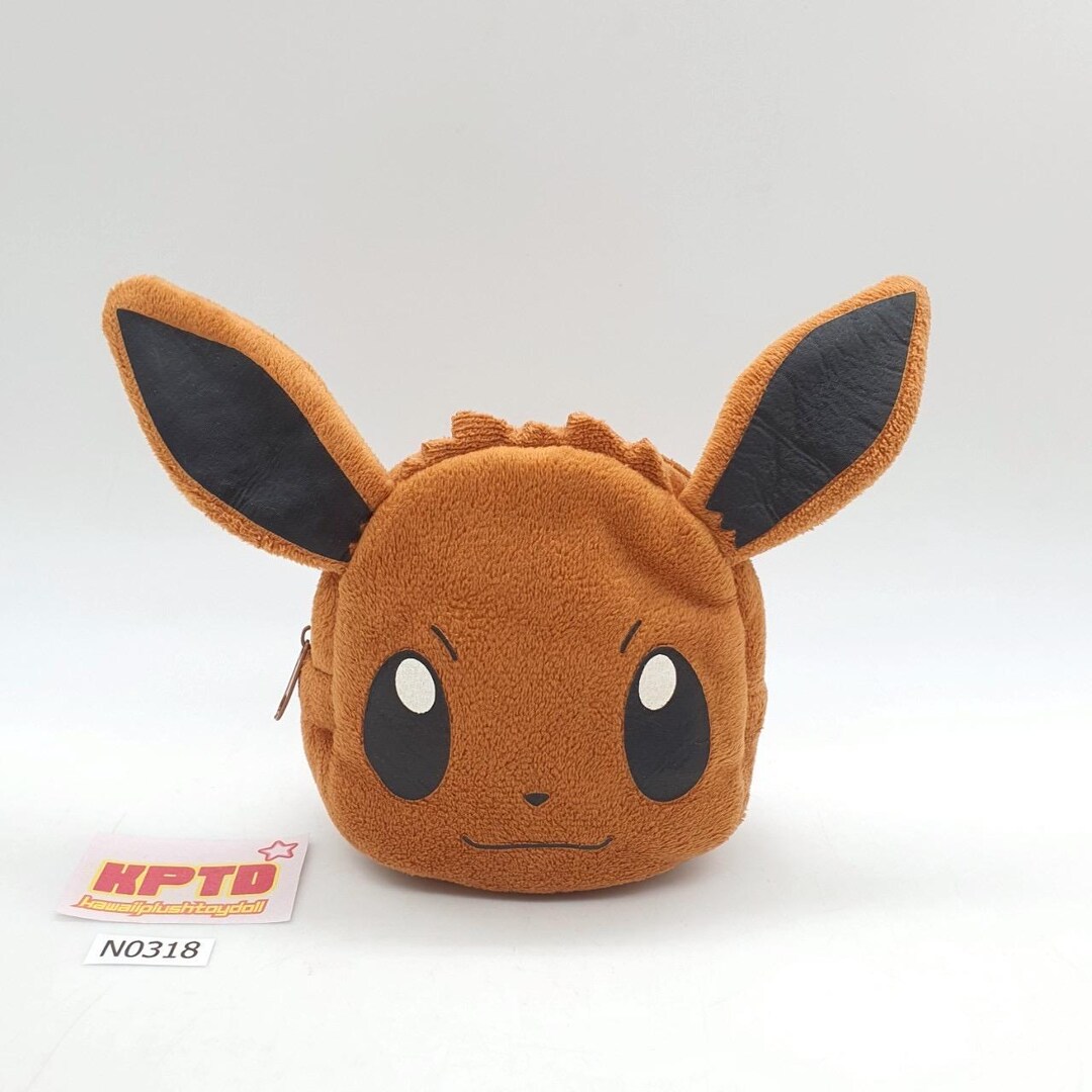 Eevee Face N318 Pokemon Pocket Monster Mini Pouch Coin Purse Plush