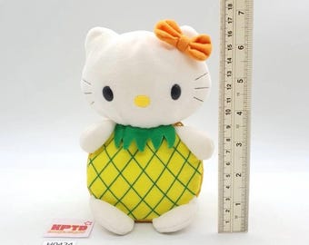 Hello Kitty H424 Pineapple Ball Hawaii Souvenir Sanrio 2002 Plush