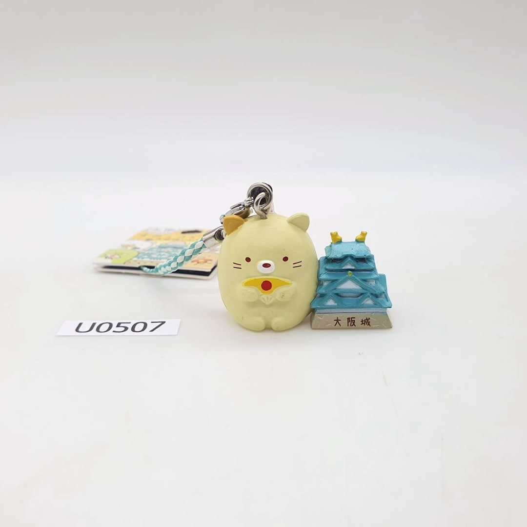 Neko U507 Sumikkogurashi Osaka Castle Local Mascot San-x Keychain