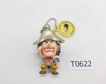 Usopp, Franky, Sanji, Zoro, Law T622 ONE PIECE Bandai Keychain Set
