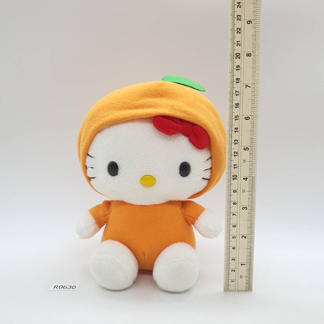 Hello Kitty Orange Costume R630 Hello Kitty Sanrio 2002 Plush 7