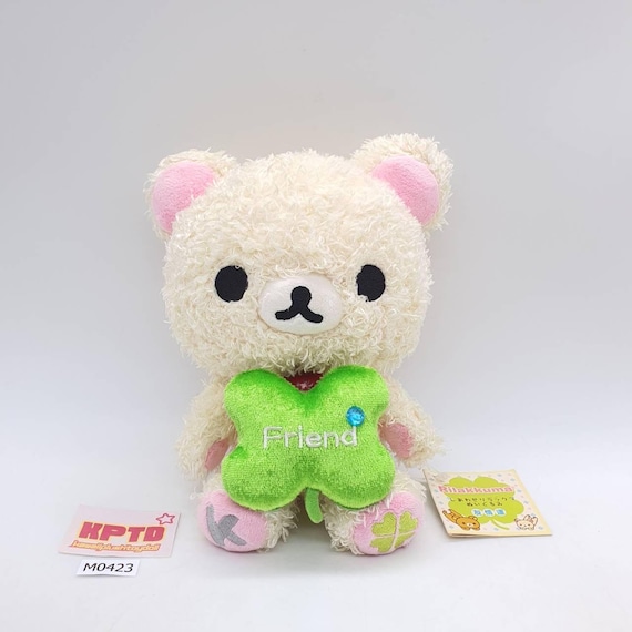 Korilakkuma With Clover M423 Rilakkuma SAN-X 2007 Fuzzy Plush 7