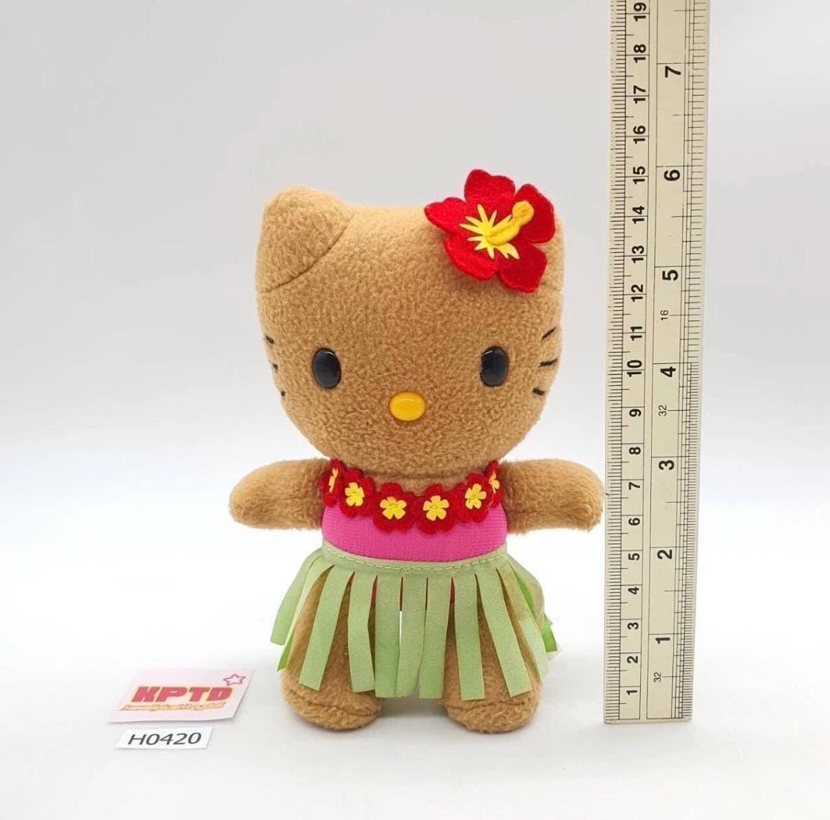 Hello Kitty H420 Suntan Tan Hawaii Sanrio Plush 6