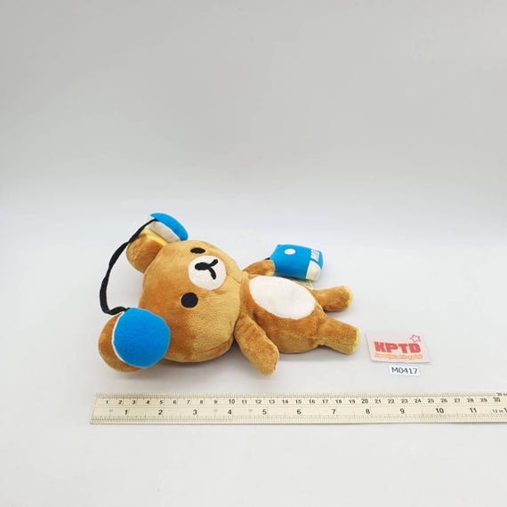リラックマ M417 青いヘッドホン付き MD サンエックス ぬいぐるみ 8