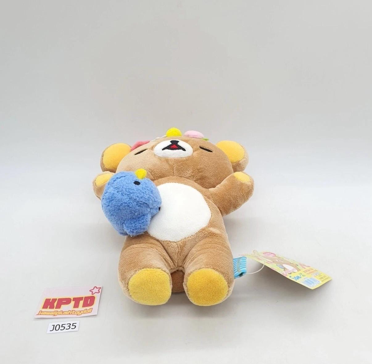 Rilakkuma Napping With Blue Bird J535 Rilakkuma San-x 2012 Plush 8