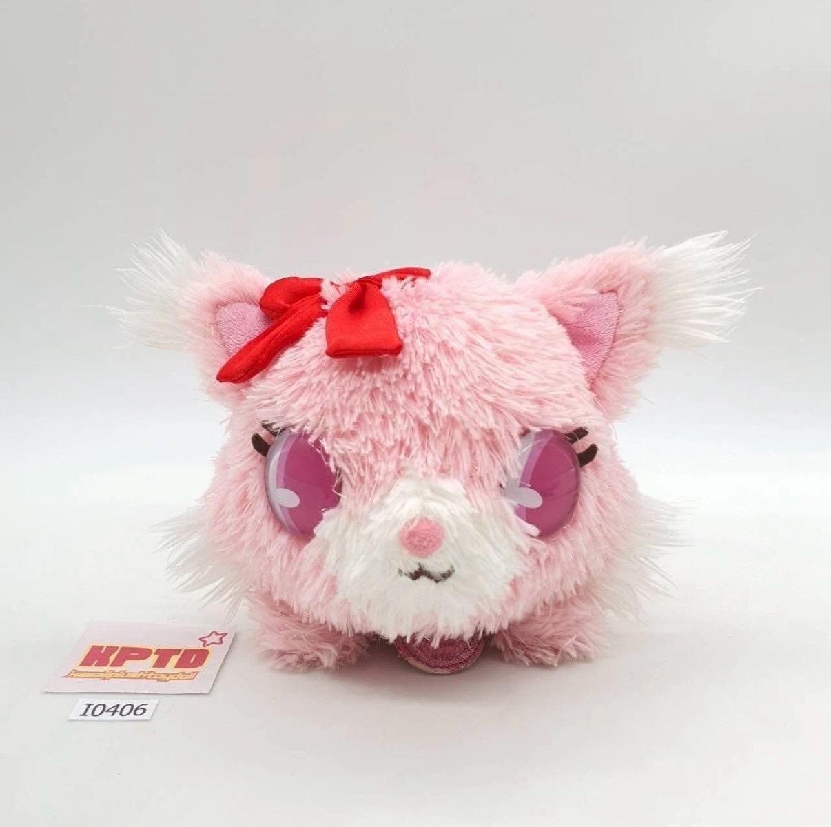 Jewelpet GARNET I406 Persian Cat Laying Beanie Sega Sanrio 2009