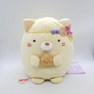 Neko Cat M565  Sumikko Gurashi Camp San-X 2021 Bandai Plush 11&quot; TAG Doll Japan
