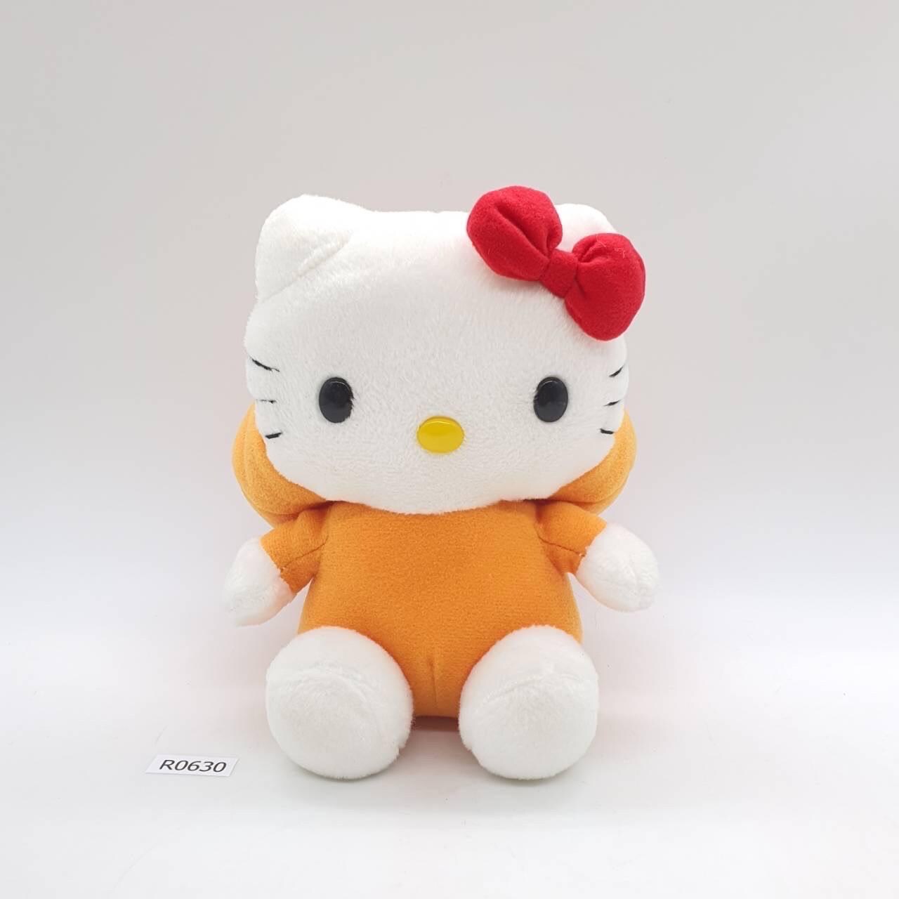 Hello Kitty Orange Costume R630 Hello Kitty Sanrio 2002 Plush 7
