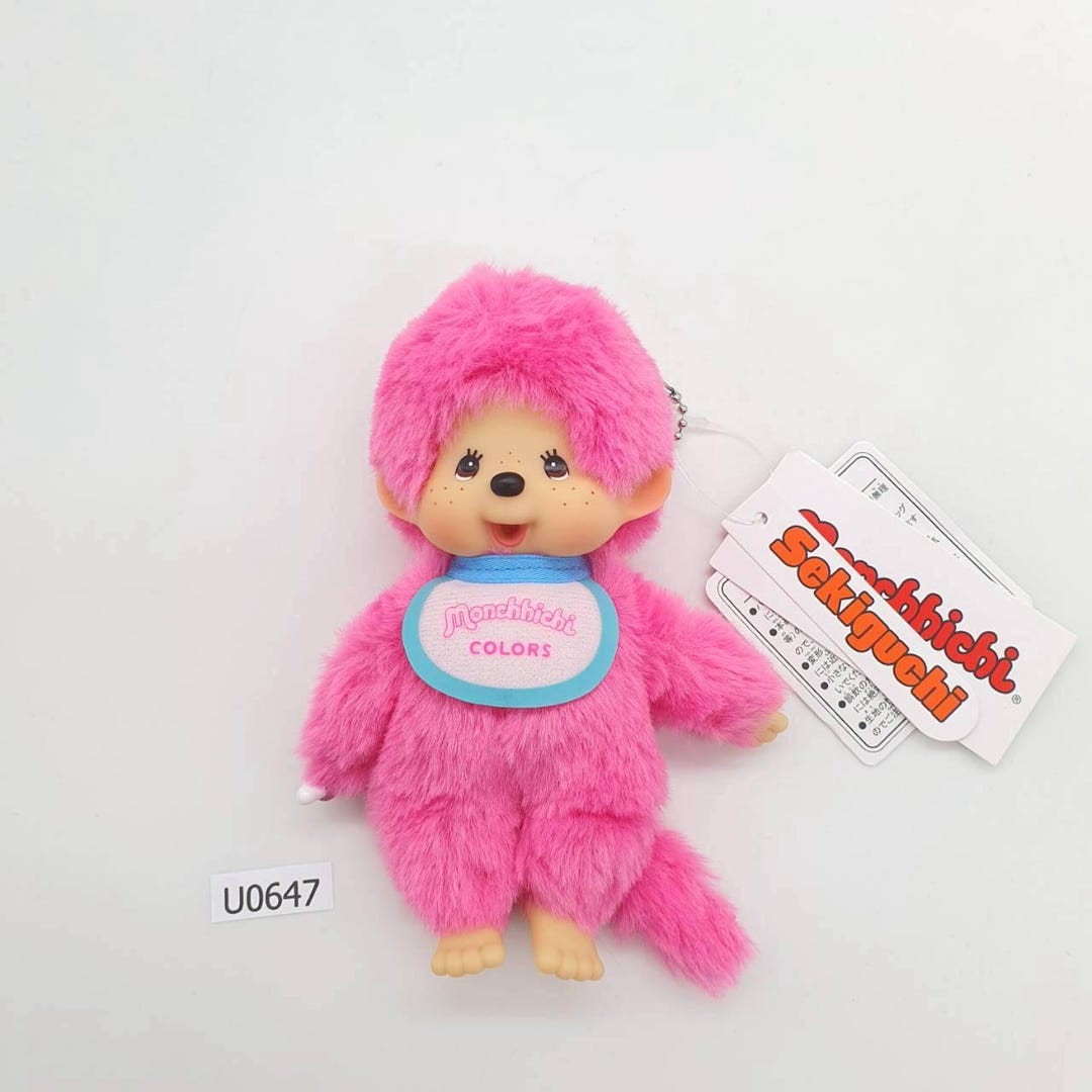 Monchhichi Pink U647 Monchhichi COLORS Sekiguchi Plush 5.5