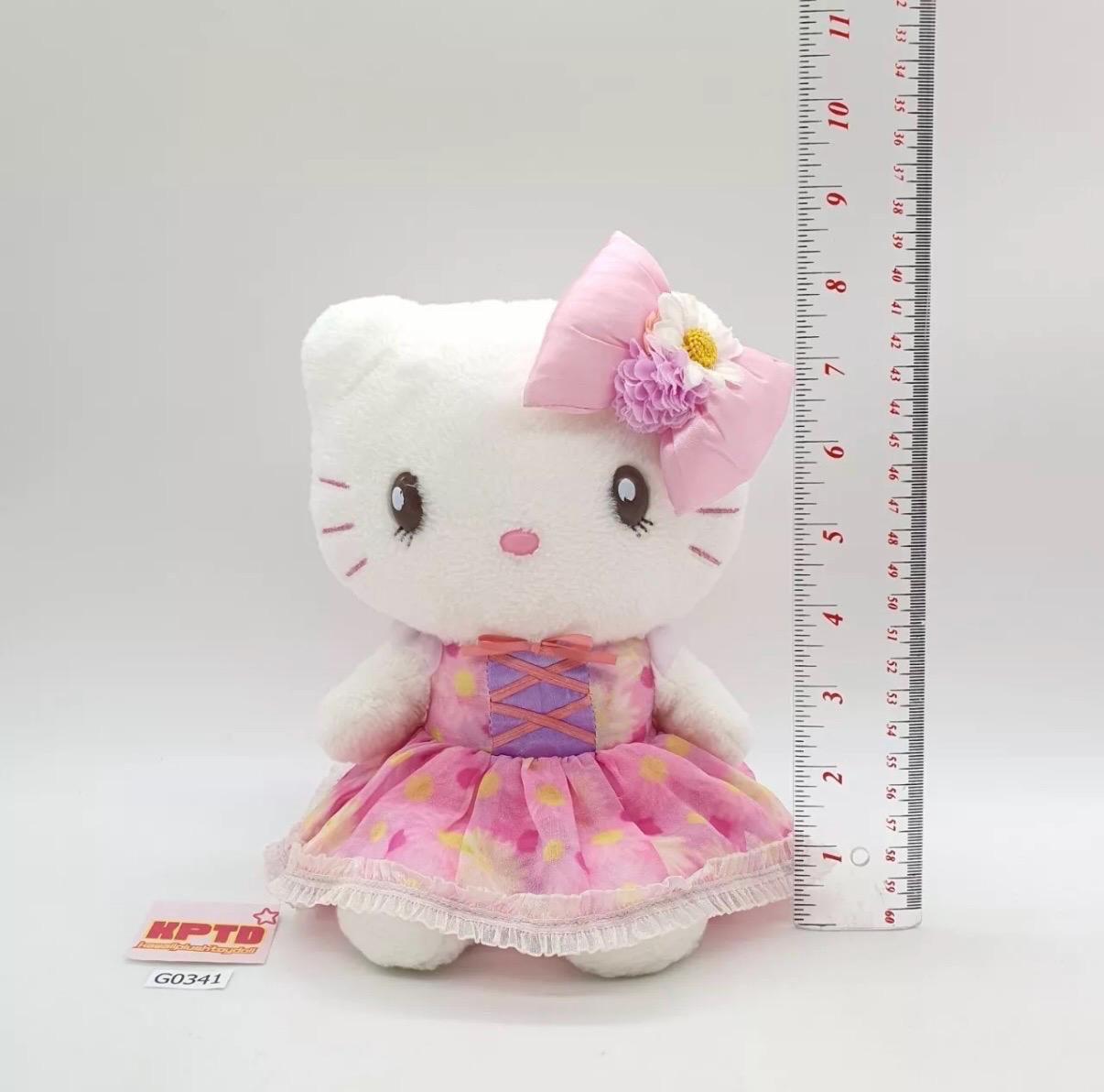 サンリオ　ピンクドレス　キティ　ぬいぐるみ ハローキティ G341 ピンクドレスフラワー サンリオ 2019 ぬいぐるみ 8