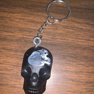 Black Skull Keychain 4