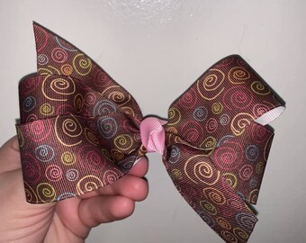 Medium Brown Swirl Bow