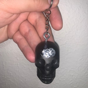 Black Skull Keychain 2