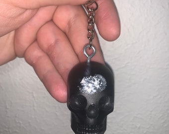 Black Skull Keychain 2