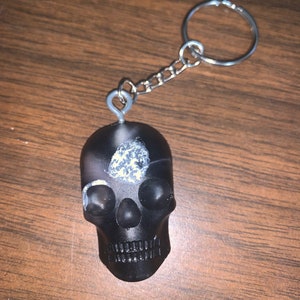 Black Skull Keychain 3